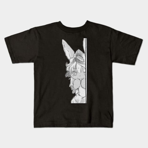 Nanachi Peek Kids T-Shirt by KokoroPopShop